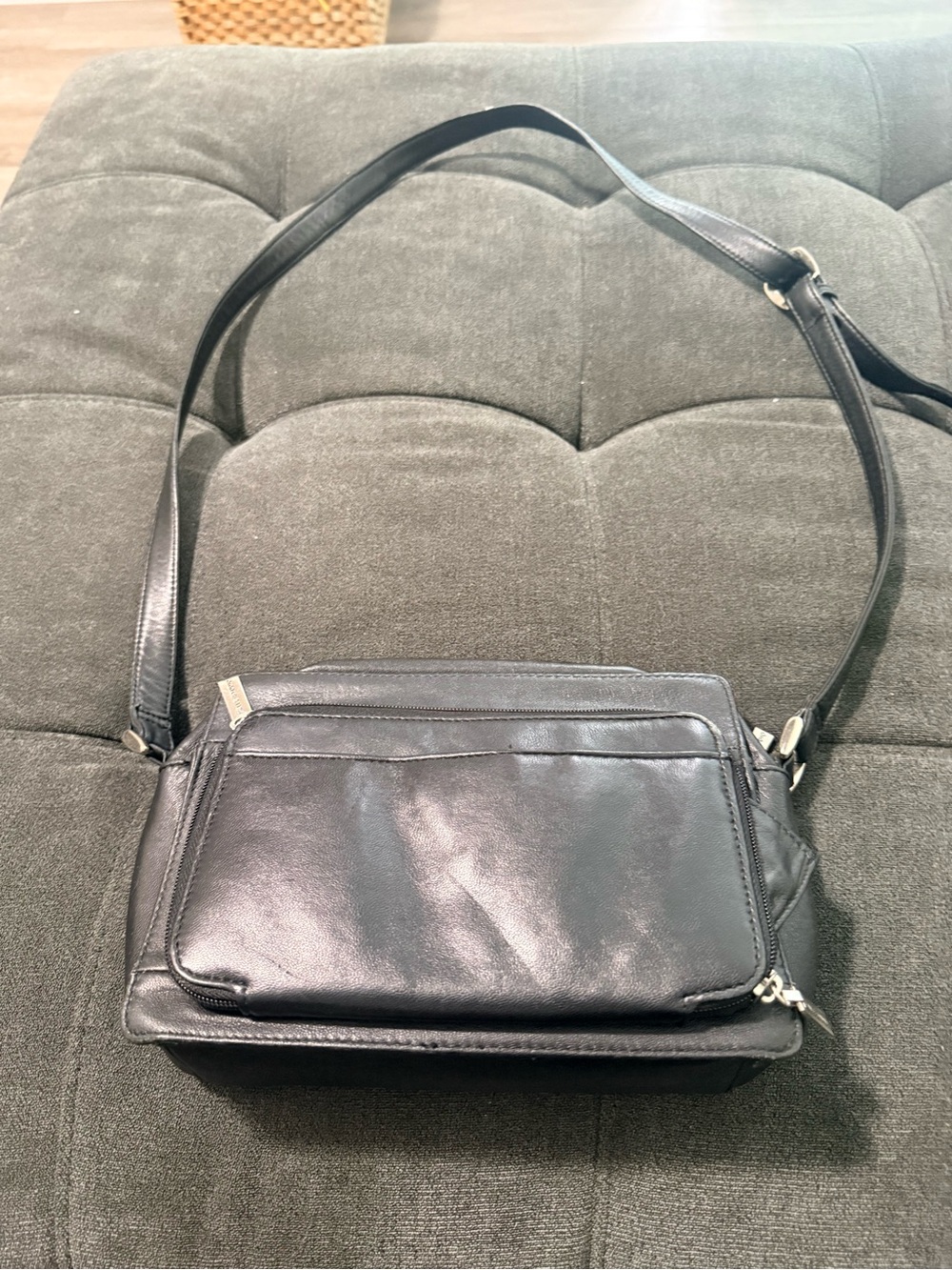 Pelle Studio Black Leather Crossbody Bag